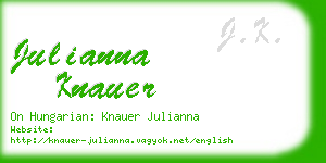 julianna knauer business card